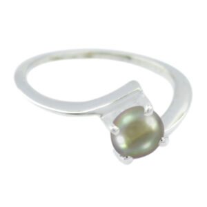 Genuine Gems Round Cabochon Pearl rings